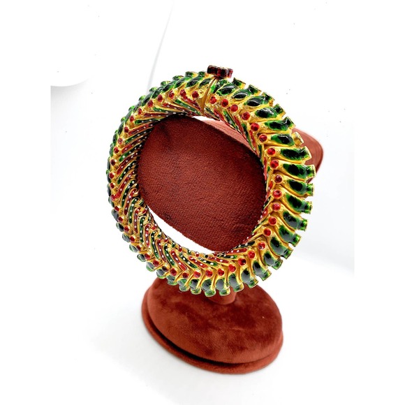 24k Gold and silver Bangle - Picture 4 of 10